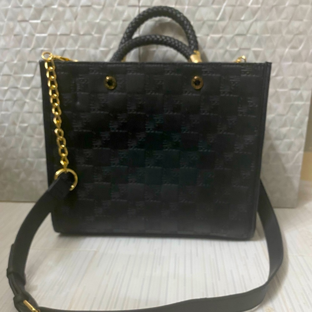 Bjeanne Black Steve Madden tote crossbody purse 
NWT